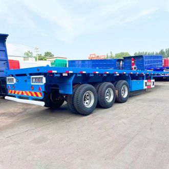 Tri Axle Flatbed Truck Trailer