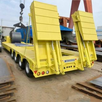 4 Line 8 Axles 150 Tons Heavy Load Low Bed Trailers