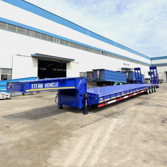 4 Axle 80 Ton Low Bed Trailer