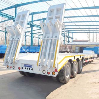 Tri Axle 80 Ton Semi Lowbed Trailer